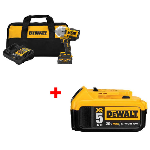 DeWalt DCF961GP1 20V MAX Impact Wrench Kit W/ FREE DCB205 20V MAX Battery Pack