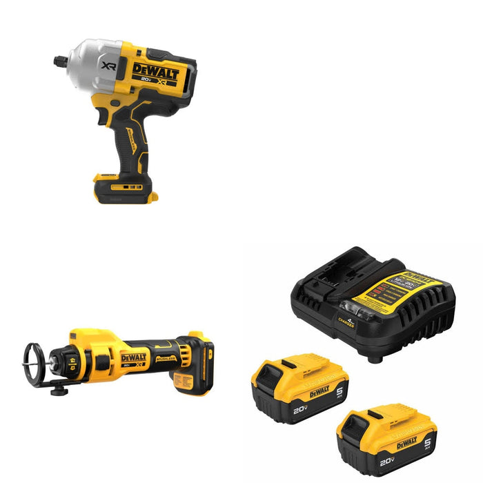 DeWalt DCF964B 20V MAX Impact Wrench Kit W/ DCE555B Drywall Tool and FREE DCB205 Battery Kit