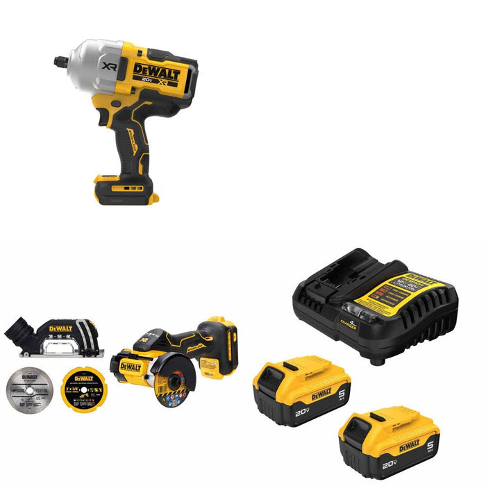 DeWalt DCF964B 20V MAX Impact Wrench Kit W/ DCS438B Cut-Off Tool and FREE DCB205 Battery Kit