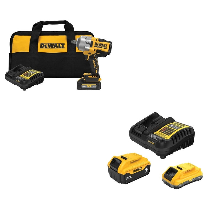 DeWalt DCF964GH1 3/4 in. Wrench Kit W/ DCB245-2C 4.0Ah/5.0Ah Starter Kit