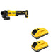 DeWalt DCB2104-2 20V MAX XR POWERPACK 4Ah Battery 2-Pack W/ DCG407B Slide-Switch Grinder