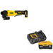 DeWalt DCG408B 20V MAX 4-1/2 in. Paddle-Switch Grinder W/ DCB206C 6.0Ah Battery Kit