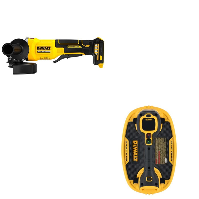 DeWalt DCE592B 20V MAX GRABO Vacuum Lifter W/ DCG408B Paddle-Switch Grinder