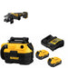 DeWalt DCG410VSB Grinder Kit W/ DCV581H Wet-Dry Vacuum and FREE DCB205 Battery Kit