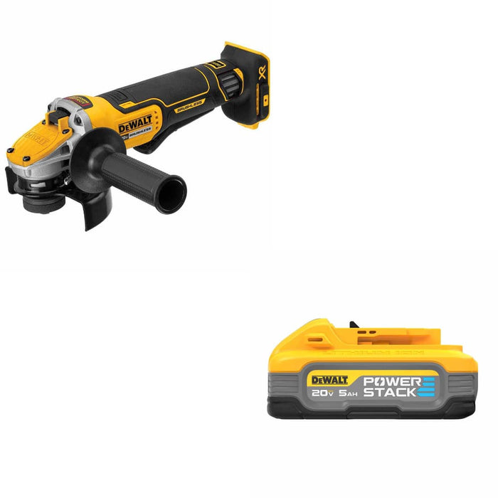 DeWalt DCG415B 20V XR Angle Grinder - Bare W/ FREE DCBP520 20V Max 5Ah Battery