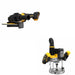 DeWalt DCW620B 20V MAX XR 2-1/4 HP Plunge Router W/ DCG440B 7 in. Grinder