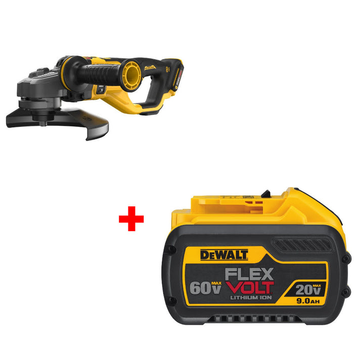 DeWalt DCG460B 60V Angle Grinder W/ FREE DCB609 20V/60V MAX FlexVolt Battery