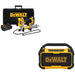 DeWalt DCGG571M1 Grease Gun Kit W/ FREE DCR010 Jobsite Bluetooth Speaker