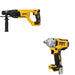 DeWalt DCF891B 20V MAX XR 1/2 in. Mid-Range Impact Wrench W/ DCH133B D-Handle Rotary Hammer