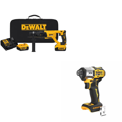 DeWalt DCH133M2 Rotary Hammer Kit W/ FREE DCF845B Impact Driver