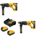 DeWalt DCH263B 20V MAX SDS Plus Rotary Hammer, 2 Pack Kit W/ FREE DCB205-2C 20V MAX 5Ah Battery Kit