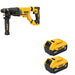 DeWalt DCH263B 20V MAX 1-1/8" Rotary Hammer W/ DCB205-2 20V MAX 5Ah Battery, 2Pk