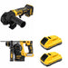 DeWalt DCH273B 20V MAX 1 in. SDS-Plus Rotary Hammer W/ DCB2104-2 and DCG402B Angle Grinder