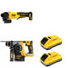 DeWalt DCH273B SDS-Plus Rotary Hammer W/ DCB2104-2 and DCG408B Paddle-Switch Grinder