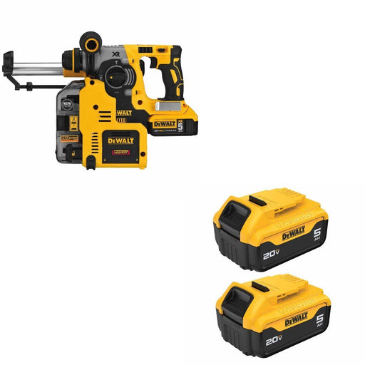 DeWalt DCH273P2DHO Rotary Hammer Kit W/ FREE DCB205-2 5Ah Battery, 2 Pack