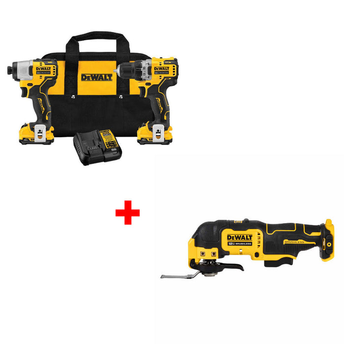 DeWalt DCK221F2 12V MAX 2-Tool Combo Kit w/ FREE DCS353B 12V Oscillating Tool