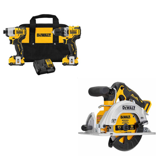 DeWalt DCK221F2 12V MAX 2-Tool Combo Kit w/ FREE DCS512B 12V MAX* Circular Saw