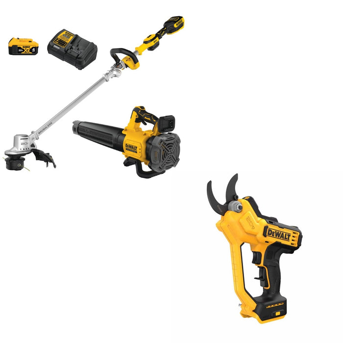 DeWalt String Trimmer/Blower Combo Kit W/ FREE Cordless Pruner