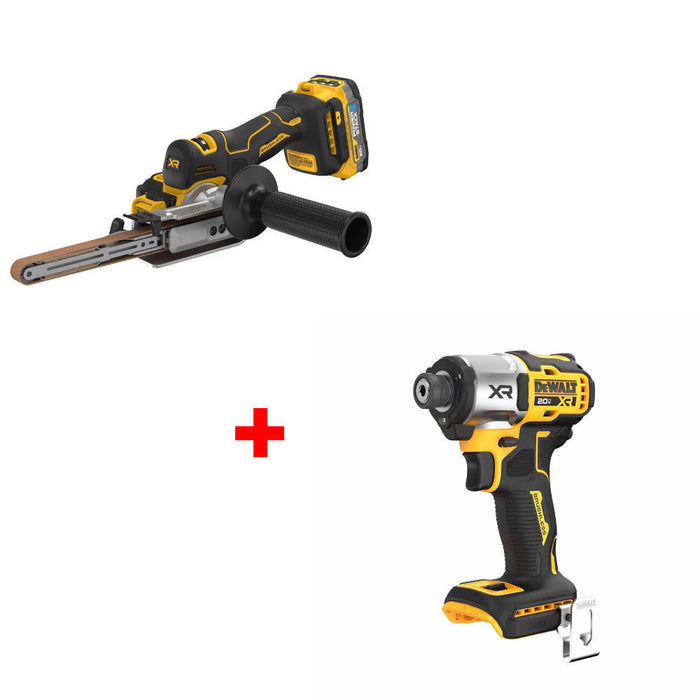 DeWalt DCM200E1 20V XR Bandfile Kit W/ FREE DCF845B 20V MAX XR Impact Driver