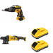 DeWalt DCM848B 20V MAX XR 5 in. Random Orbit Polisher W/ DCB2104-2 and DCF630B Drywall Screwgun