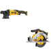 DeWalt DCM848B 20V MAX XR 5 in. Random Orbit Polisher W/ DCS565B 6-1/2 in. Circular Saw