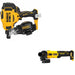 DeWalt DCN45RNB 20V MAX 15-Degree Roofing Nailer W/ DCG407B Slide-Switch Grinder