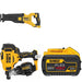 DeWalt DCN45RNB Roofing Nailer W/ DCS389B 60V Recip Saw and DCB609 FLEXVOLT 9.0Ah Battery