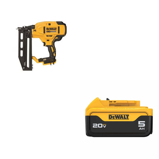 DeWalt DCN662D1 Finish Nailer Kit W/ FREE DCB205 Battery Pack