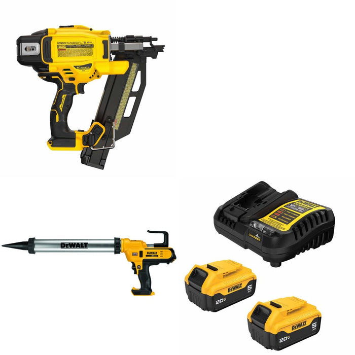 DeWalt DCN920B Framing Nailer Kit W/ DCE580B Adhesive Gun and FREE DCB205 Battery Kit