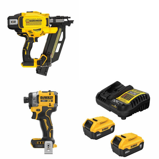 DeWalt DCN920B Framing Nailer Kit W/ DCF860B Impact Driver and FREE DCB205 Battery Kit