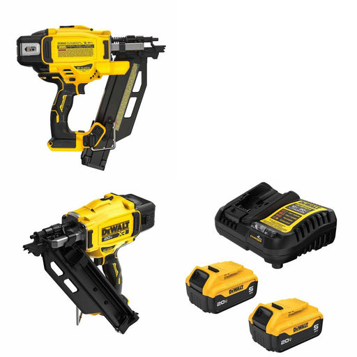 DeWalt DCN920B Framing Nailer Kit W/ DCN930B Nailer and FREE DCB205-2C Battery Kit