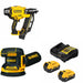 DeWalt DCN920B 20V MAX XR Framing Nailer Kit W/ DCW210B Orbital Sander and FREE DCB205-2C Battery Kit