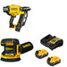 DeWalt DCN920B 20V MAX XR Framing Nailer Kit W/ DCW210B Orbital Sander and FREE DCB205-2C Battery Kit
