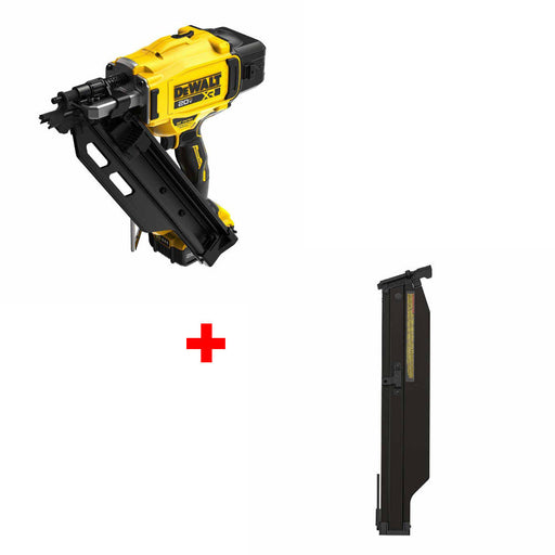 DeWalt DCN930P1 20V MAX XR 30° Nailer Kit W/ FREE DZN920 21° Extended Magazine