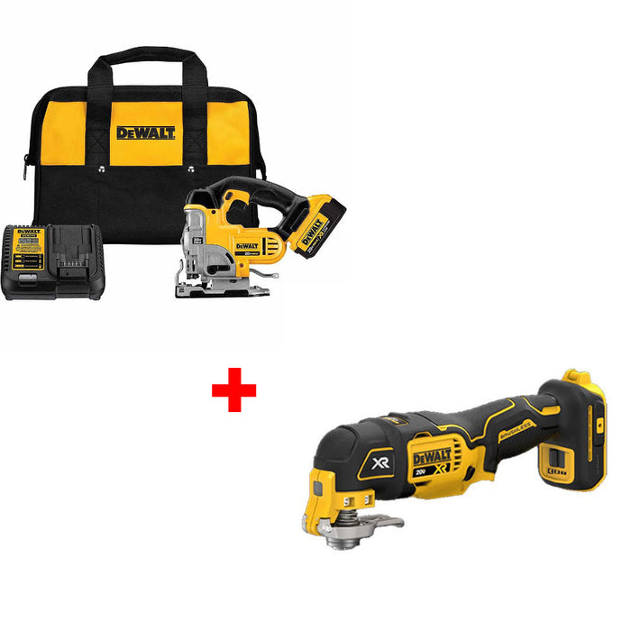 Dewalt DCS331M1 20V MAX Li-Ion Jig Saw Kit W/ FREE DCS356B 20V MAX Multi-Tool