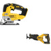 DeWalt DCS334B 20V MAX XR Jig Saw W/ DCS382B Reciprocating Saw