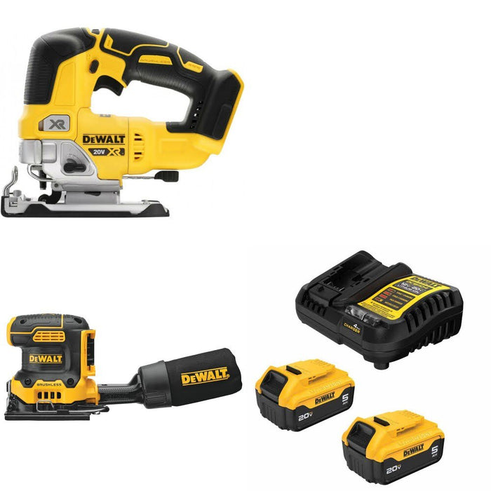 DeWalt DCS334B Jig Saw Kit W/ DCW200B Sander and FREE DCB205 Battery Kit