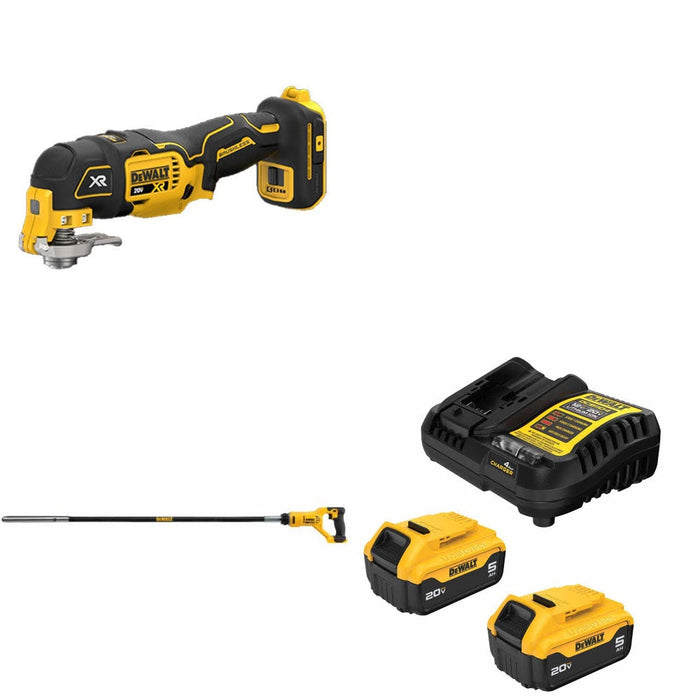 DeWalt DCS356B 20V MAX Multi-Tool Kit W/ DCE531B Concrete Vibrator and FREE DCB205 Battery Kit