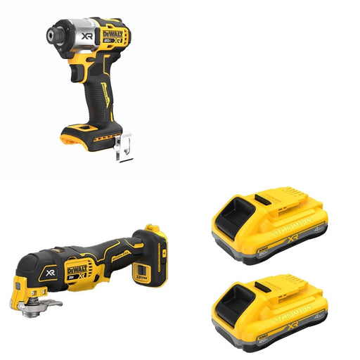DeWalt DCB2104-2 POWERPACK 4Ah 2-Pack W/ DCS356B Oscillating Multi-Tool and DCF845B