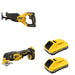 DeWalt DCB2104-2 POWERPACK 4Ah 2-Pack W/ DCS356B Oscillating Multi-Tool and DCS382B