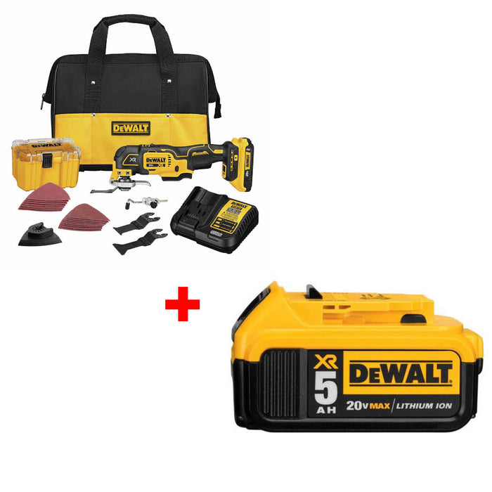 DeWalt DCS356D1 20V MAX XR Multi-Tool Kit W/ FREE DCB205 20V MAX Battery Pack