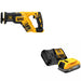 DeWalt DCS367B 20V MAX XR Recip Saw, Bare Tool W/ DCBP034C 20V MAX Starter Kit