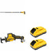 DeWalt DCE531B 20V MAX Concrete Pencil Vibrator W/ DCB2104-2 POWERPACK 4Ah 2-Pack and DCS369B