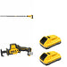 DeWalt DCE531B 20V MAX Concrete Pencil Vibrator W/ DCB2104-2 POWERPACK 4Ah 2-Pack and DCS369B