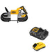 DeWalt DCS374B 20V MAX Deep Cut Band Saw W/ DCB2104C POWERPACK 4Ah Kit