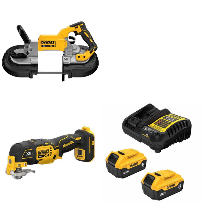 DeWalt DCS374B Band Saw Kit W/ DCS356B Multi-Tool and FREE DCB205-2C Battery Kit
