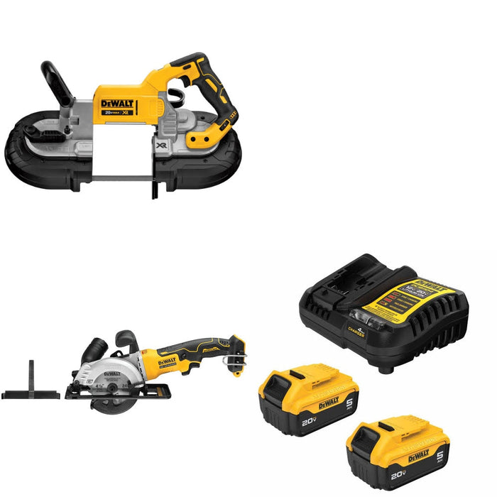 DeWalt DCS374B Band Saw Kit W/ DCS571B Circular Saw and FREE DCB205 Battery Kit