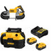DeWalt DCS374B Band Saw Kit W/ DCV581H Wet-Dry Vacuum and FREE DCB205-2C Battery Kit