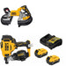 DeWalt DCS376B Bandsaw Kit W/ DCN45RNB Roofing Nailer and FREE DCB205-2C Battery Kit