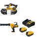 DeWalt DCS378B 20V Bandsaw Kit W/ DCE560B Caulking Gun and FREE DCB205 Battery Kit